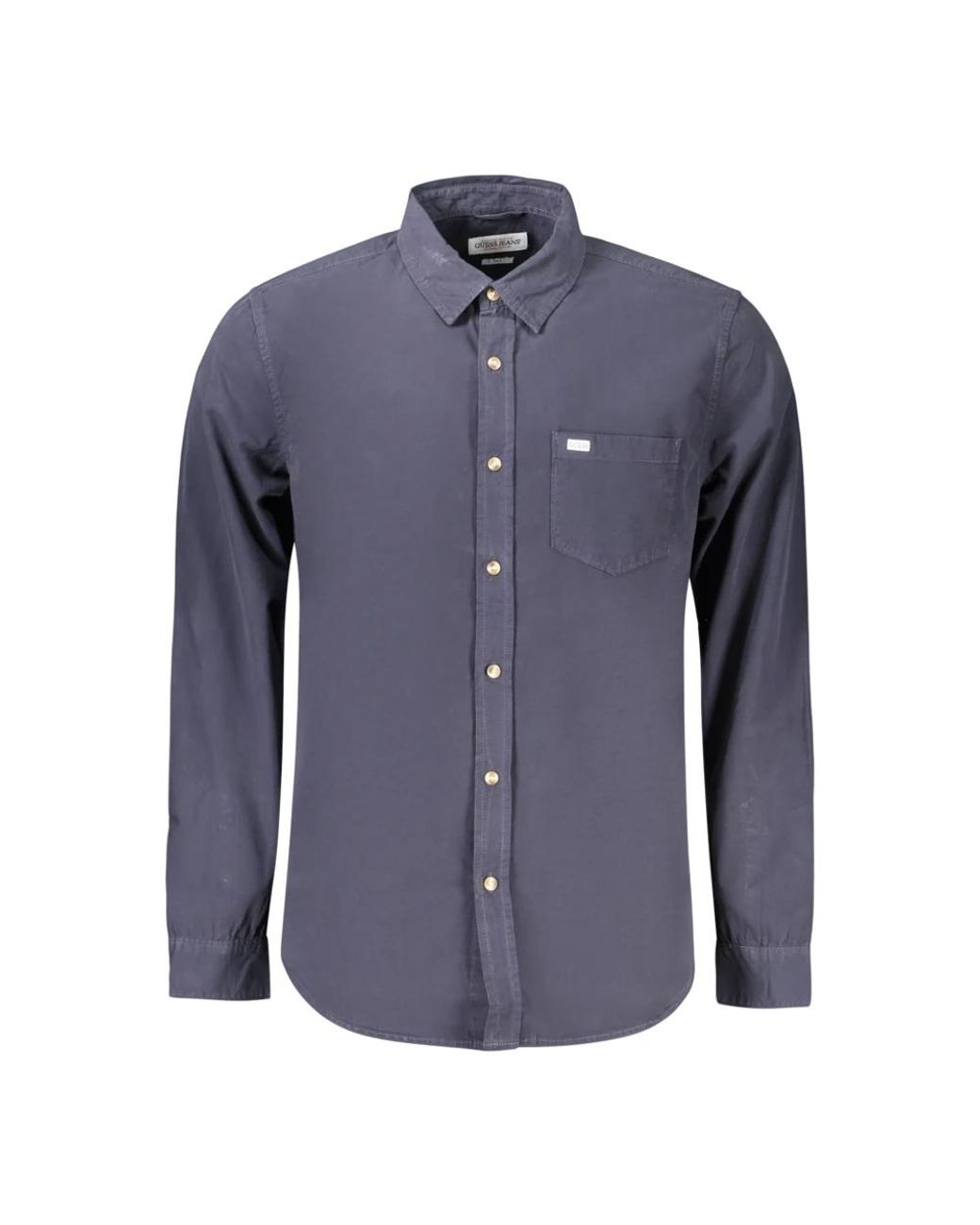 Guess Langarmhemd in Blue für Herren