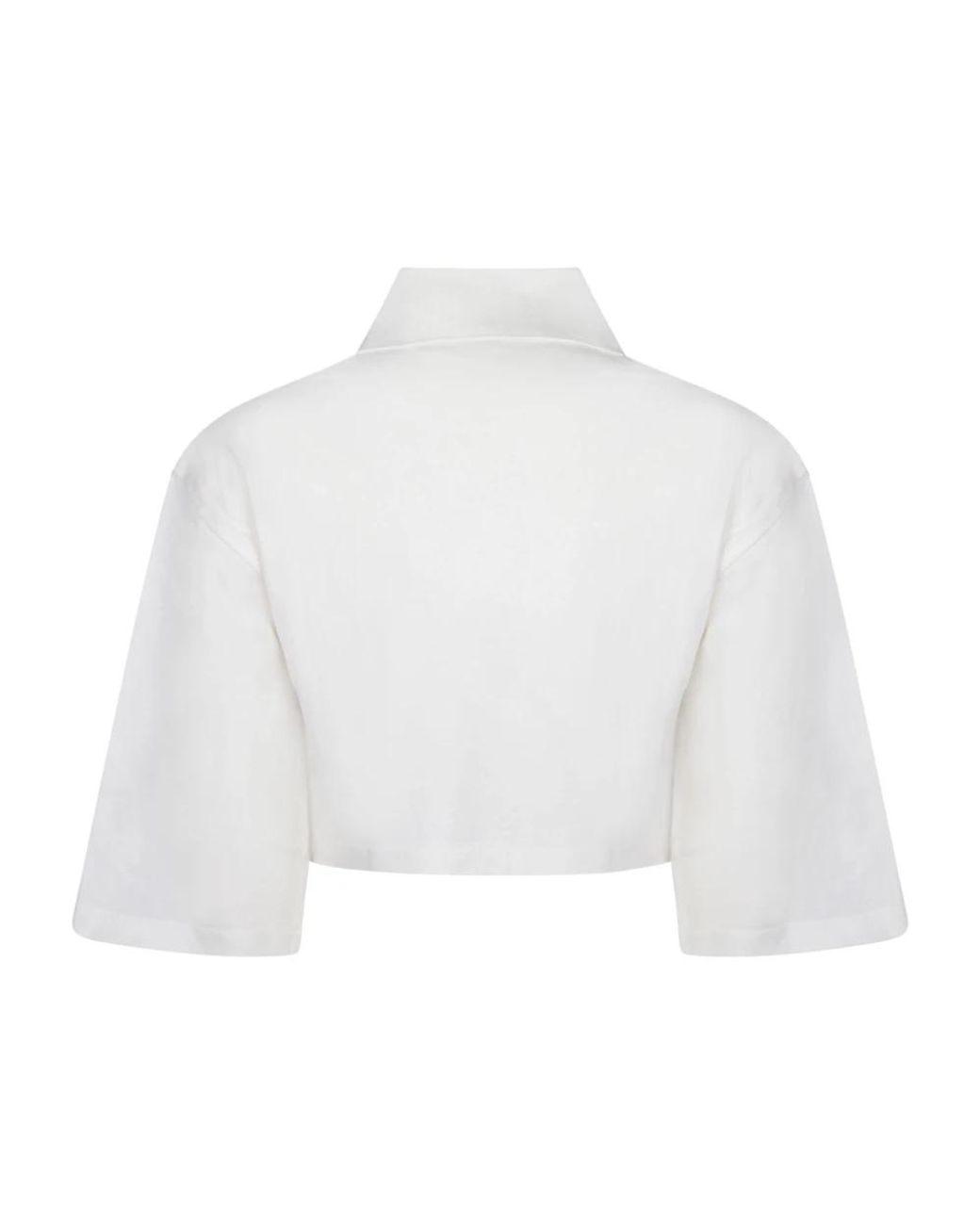 Palm Angels White Polo Shirts