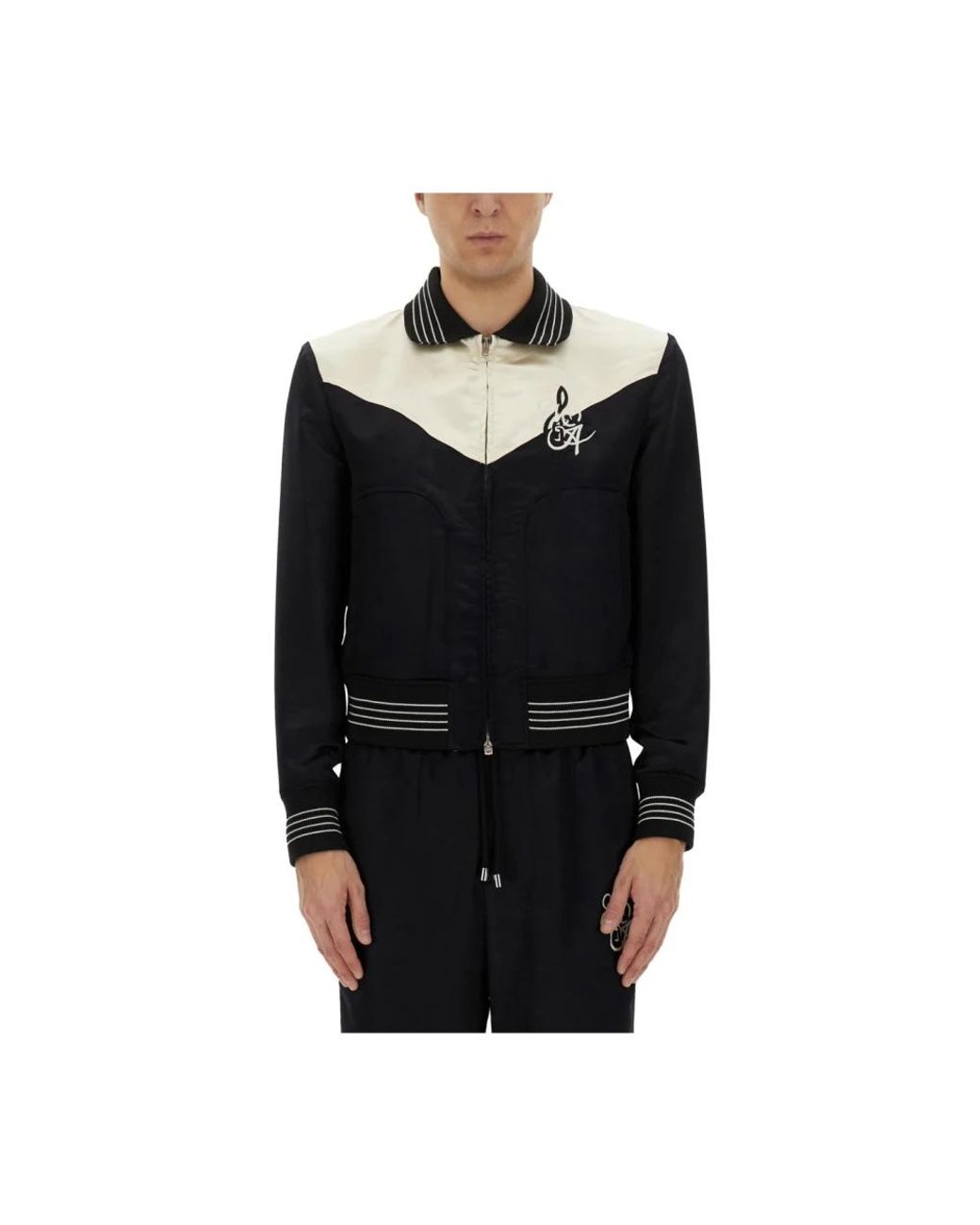 Amiri Black Bomber Jackets for men