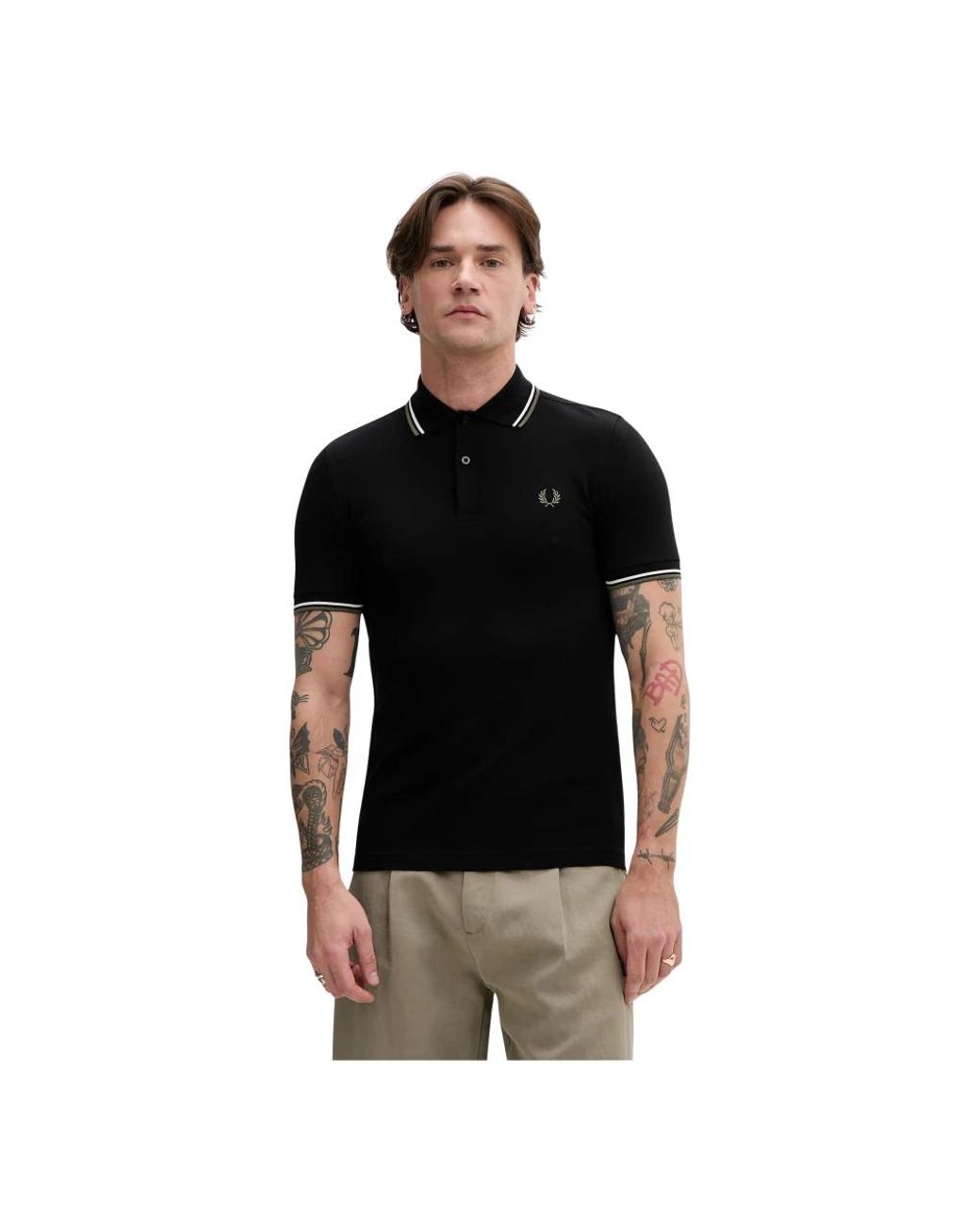 Fred Perry Polo Hemden in het Black voor heren