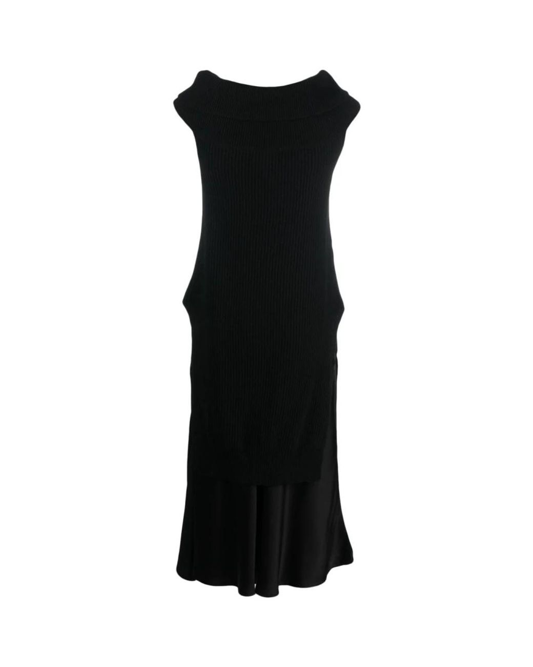 Semicouture Black Maxi Dresses