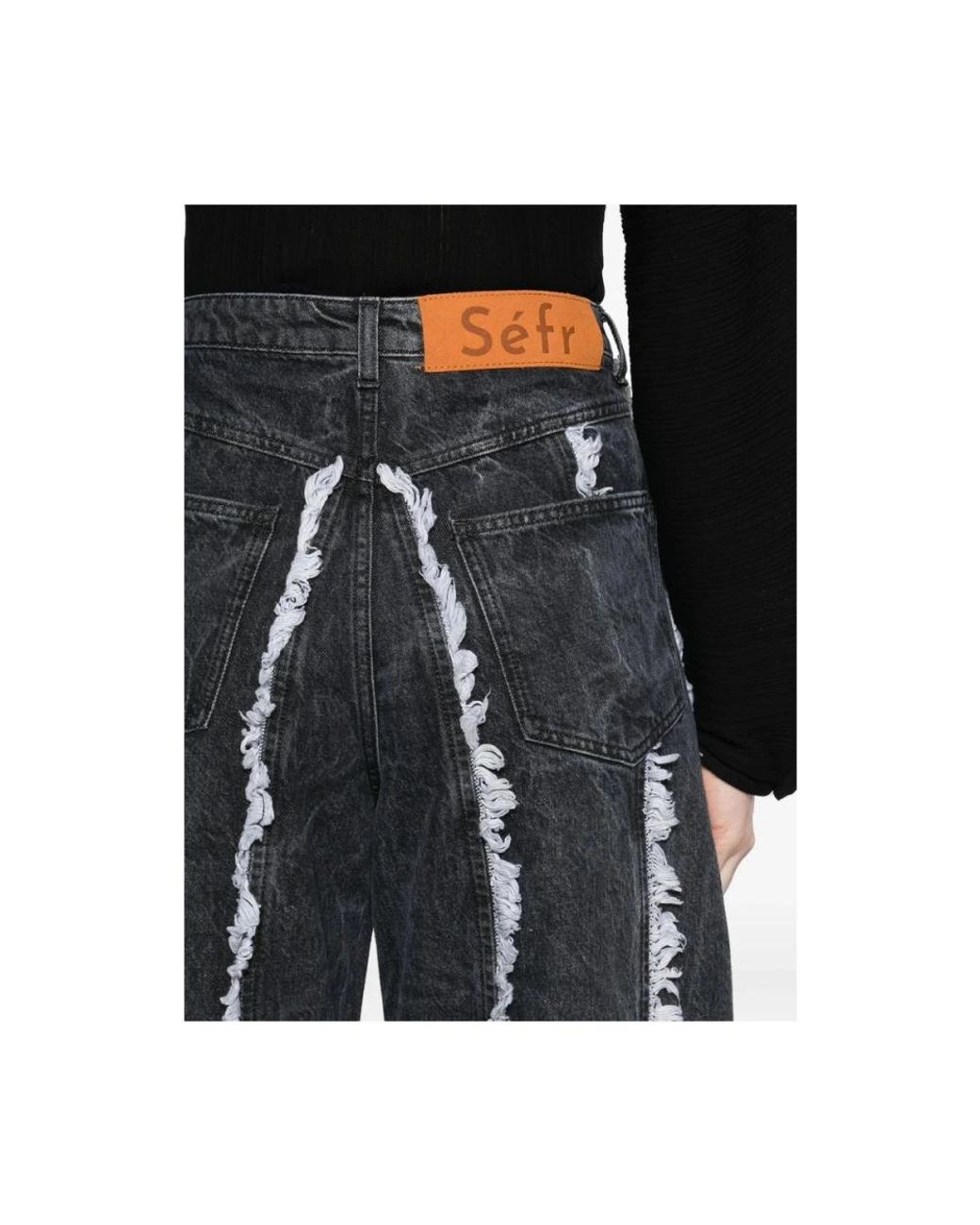Séfr Black Loose-Fit Jeans