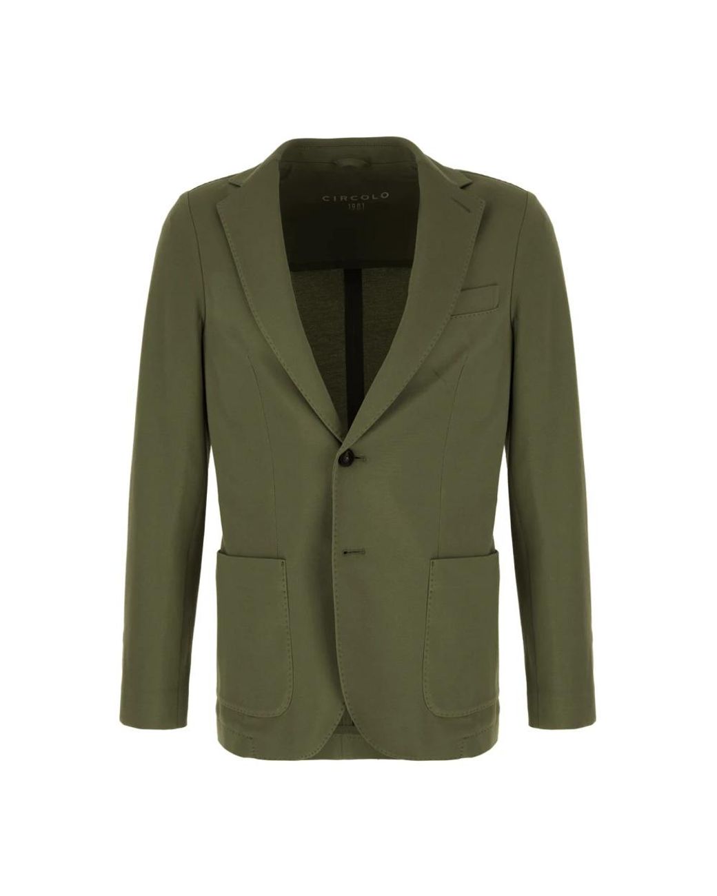 Circolo 1901 Jassen ,Groen ,Katoen Premium Basic Jacket in het Green voor heren