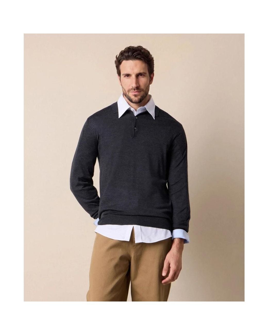 Brooks Brothers Black Round-Neck Knitwear for men