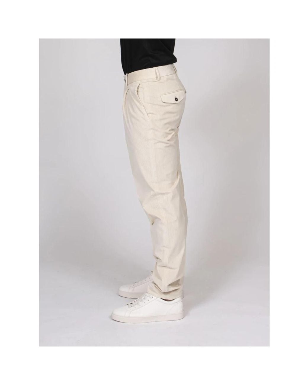 Peserico Black Straight Trousers for men