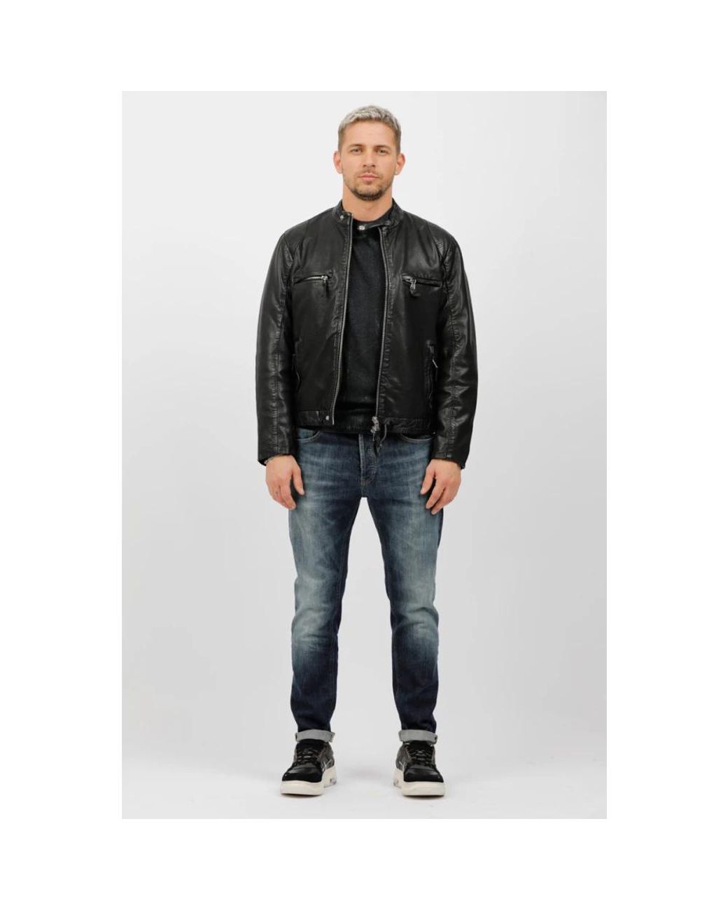 The Jack Leathers Black Leather Jackets for men