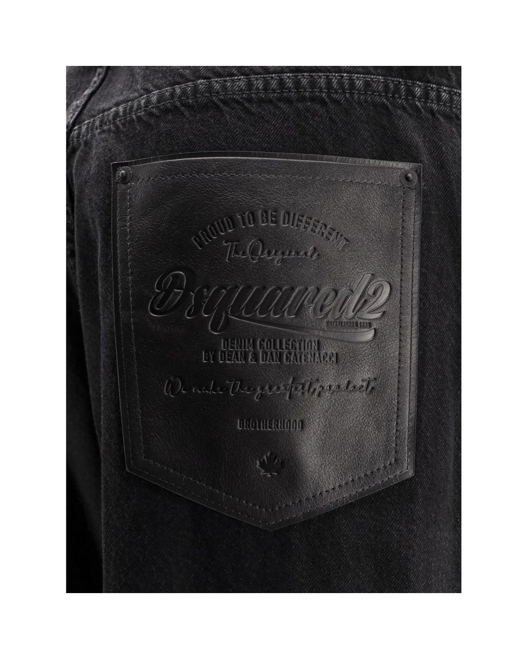 DSquared² Black Wide Jeans for men
