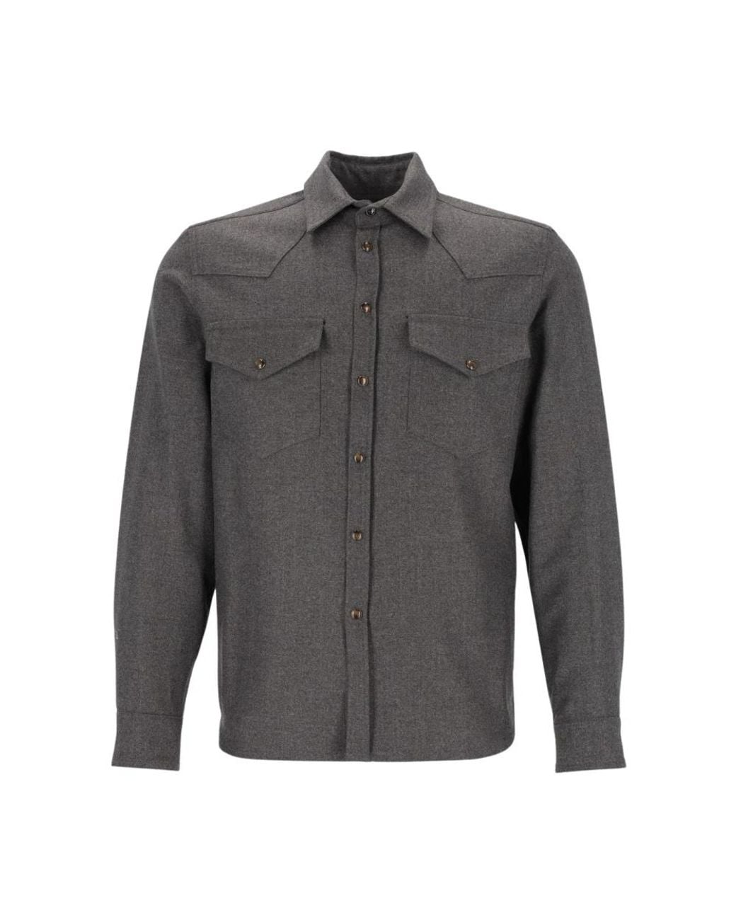 Nine:inthe:morning Gray Casual Shirts for men