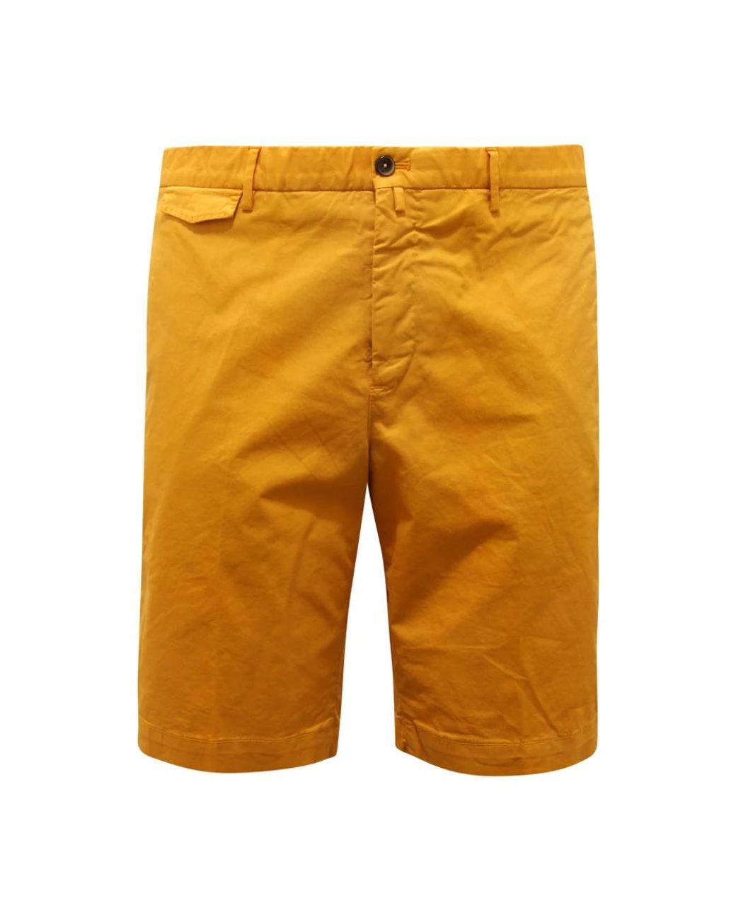 PT01 Yellow Casual Shorts for men