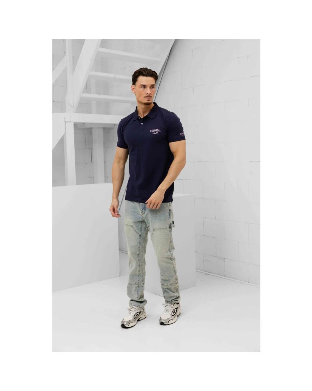 Iceberg Basic Polo in Blue für Herren