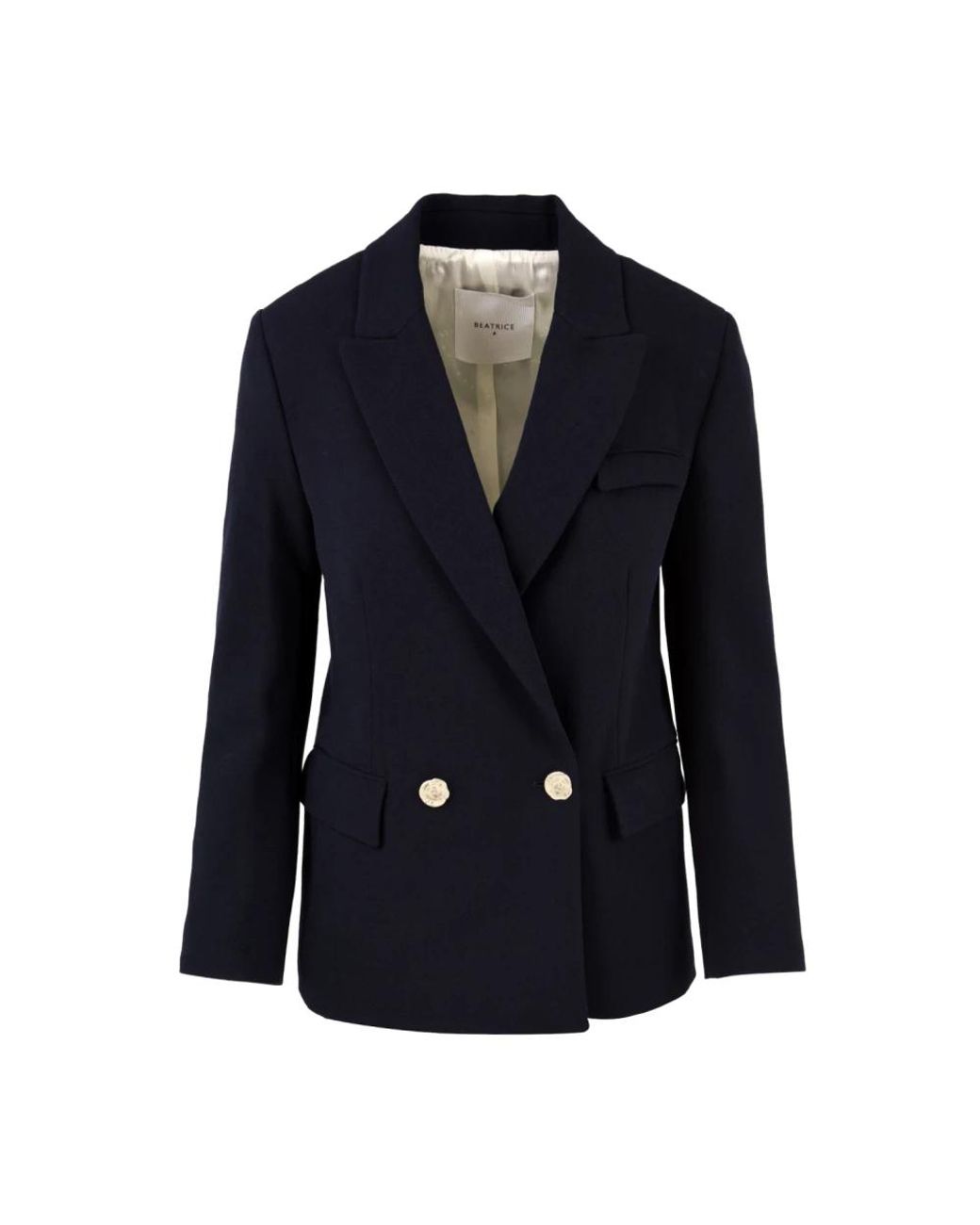 Beatrice B. Blauwe Jas Voor in het Blue