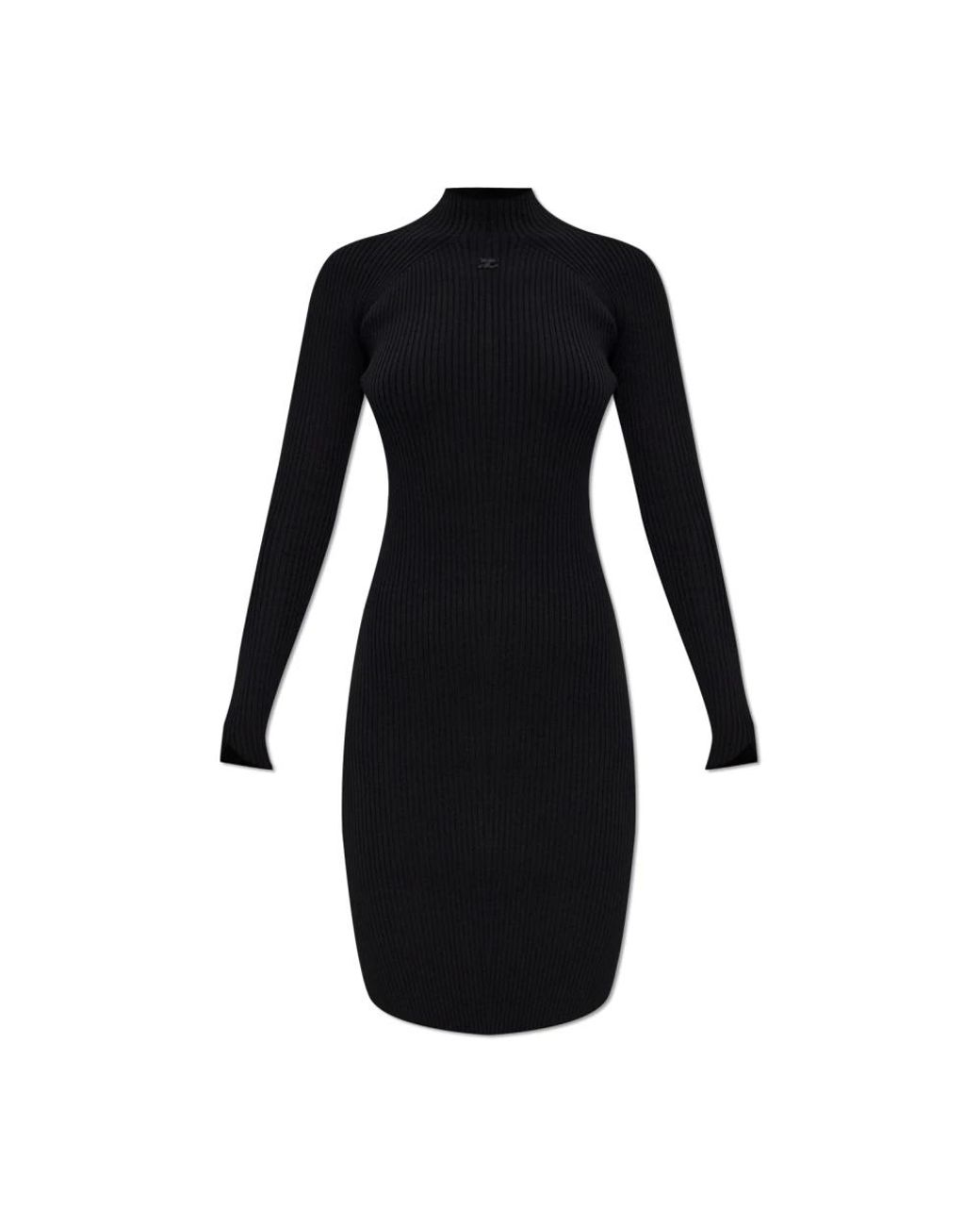 Courreges Black Knitted Dresses