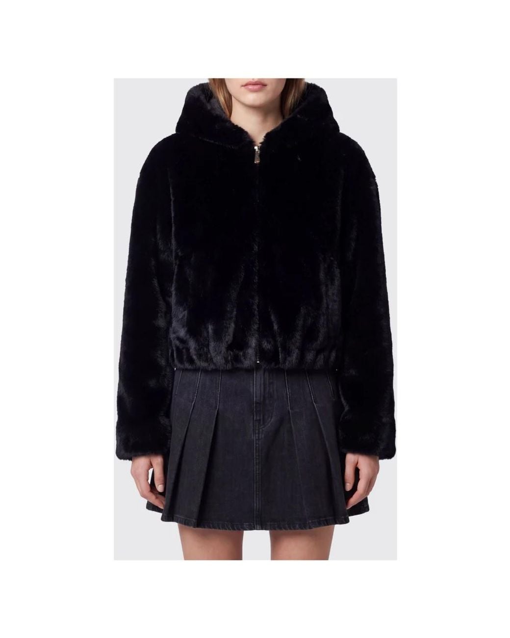 Pinko Blue Faux Fur & Shearling Jackets