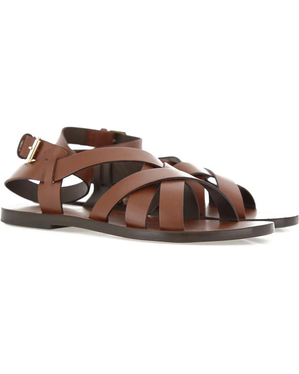 Liviana Conti Brown Flat Sandals