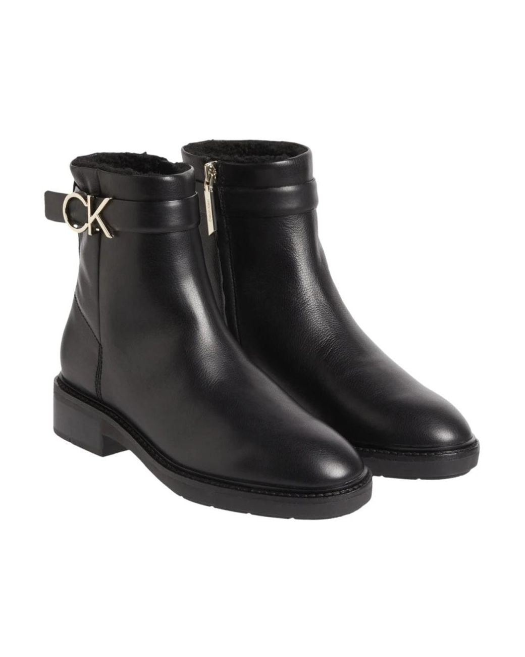 Calvin Klein Black Ankle Boots
