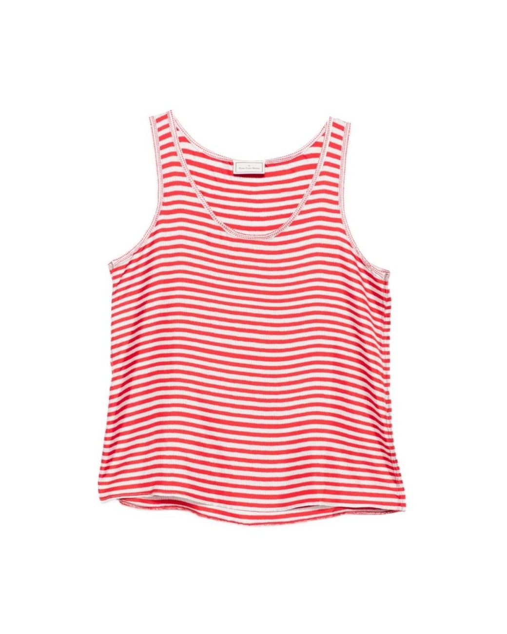 Pierre Louis Mascia Red Sleeveless Tops