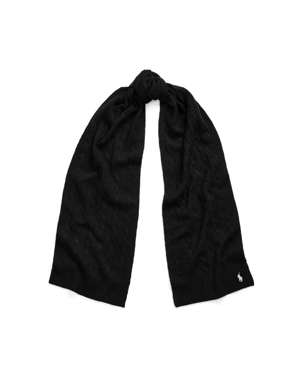 Polo Ralph Lauren Black Winter Scarves for men