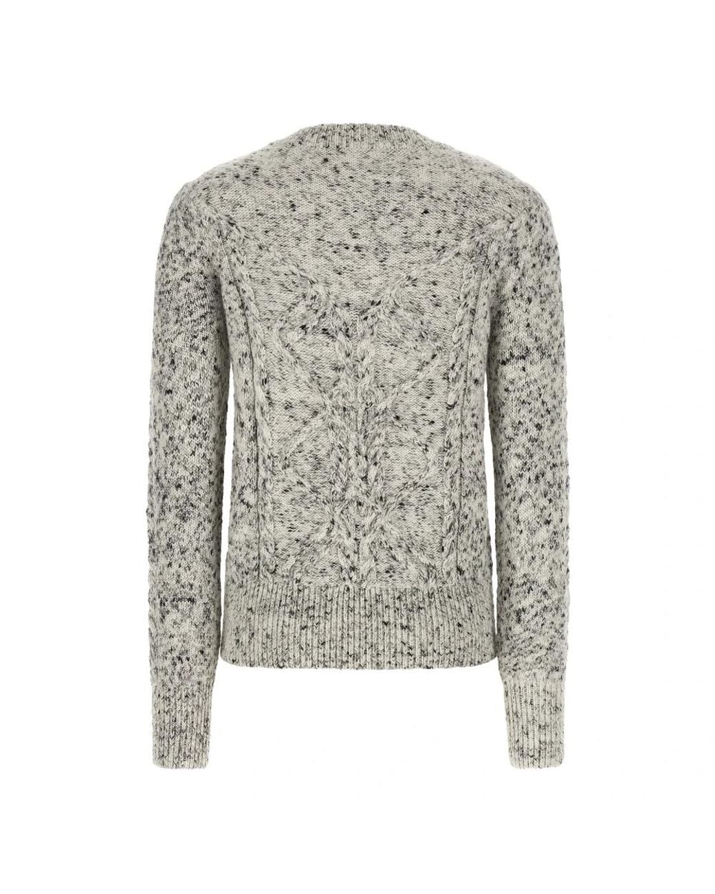 Isabel Marant Gray Round-Neck Knitwear