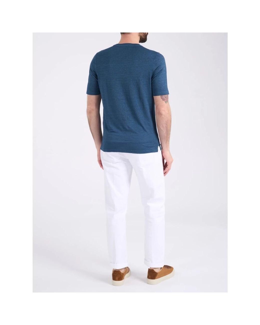 Gran Sasso Blue T-Shirts for men