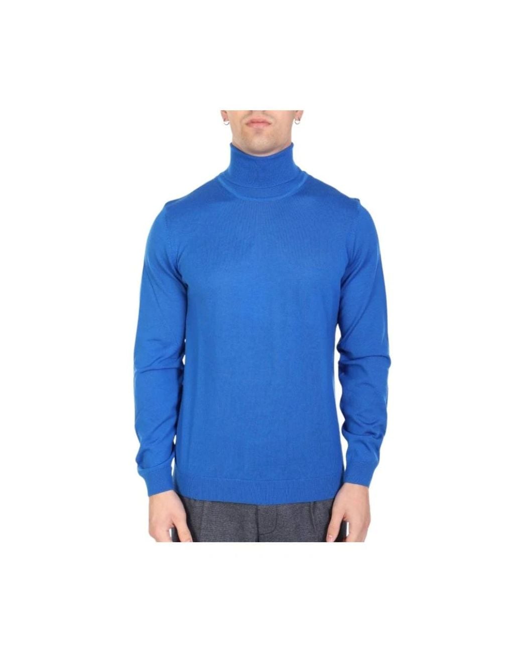 Boss Blue Turtlenecks for men