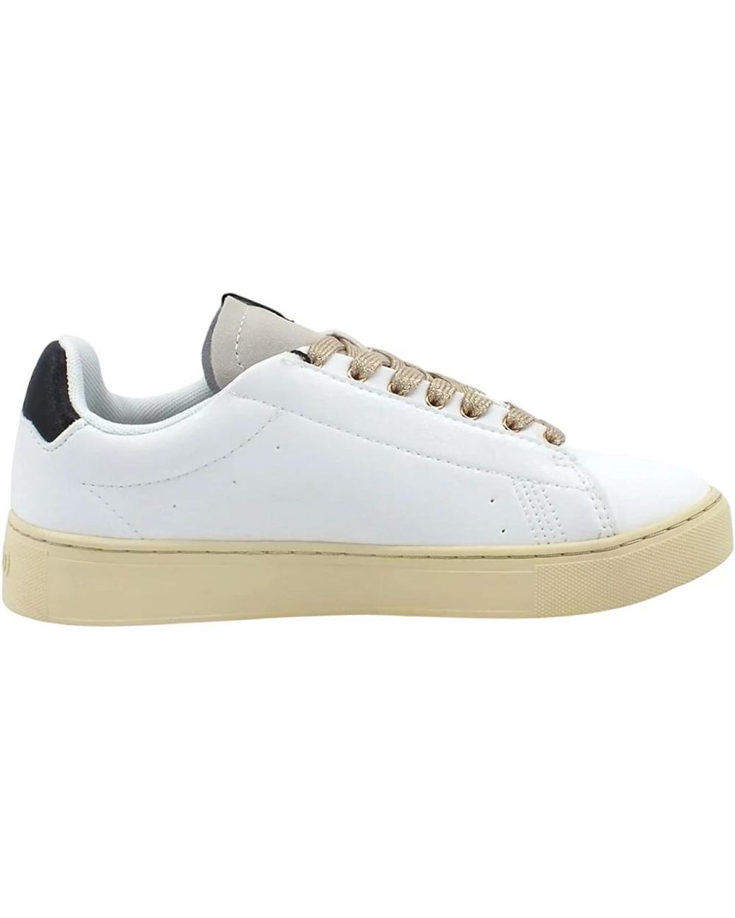 Colmar Schoenen ,Roze ,Katoen Roze Sneakers Met Witte En Zwarte Accenten in het White