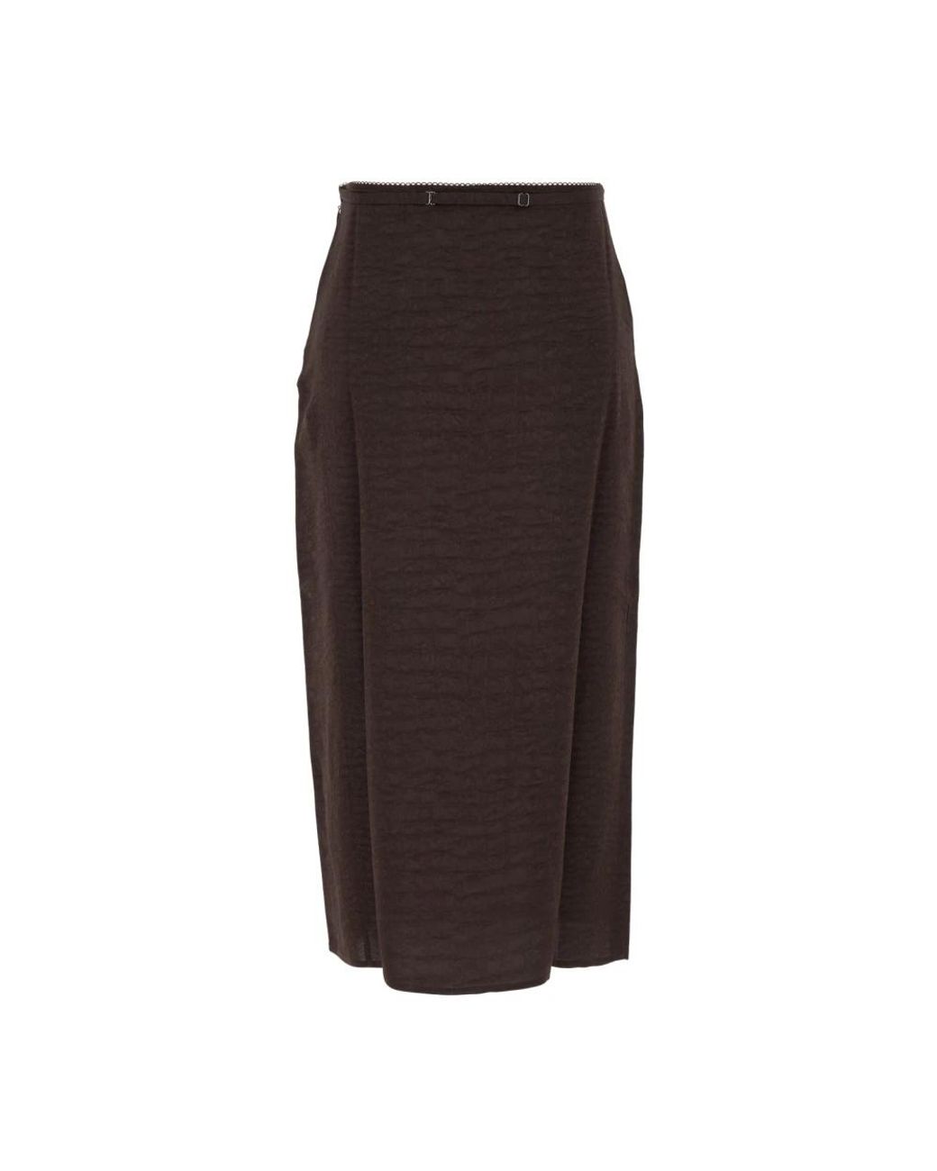 Jacquemus Brown Midi Skirts