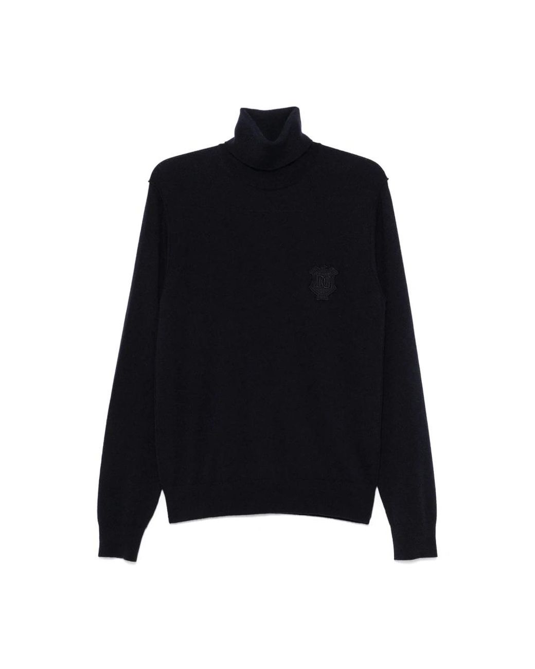 Dolce & Gabbana Black Turtlenecks for men