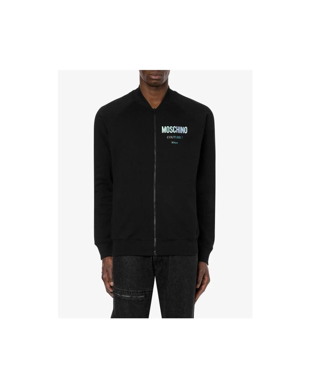 Moschino Black Bomber Jackets for men