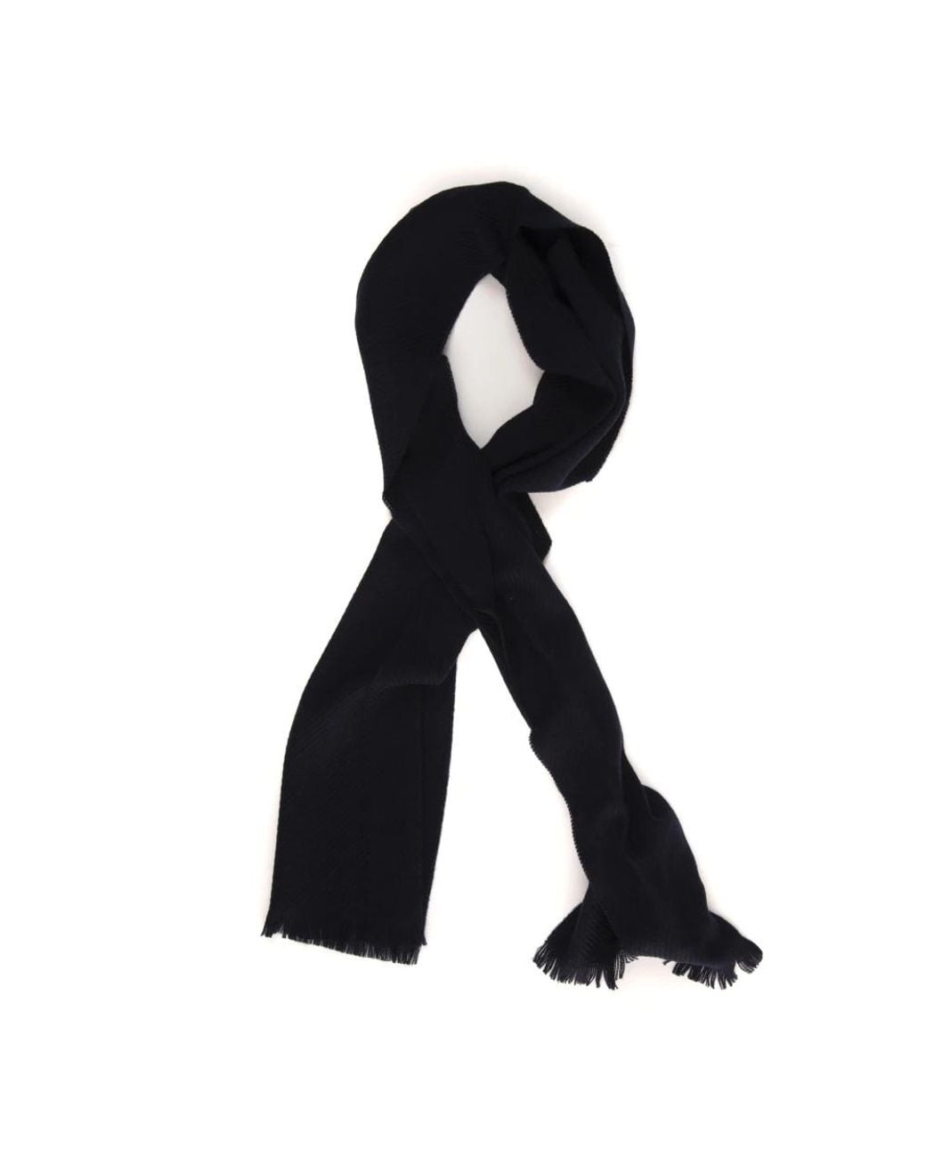 Canali Black Scarves for men