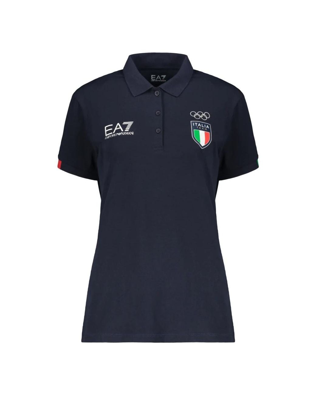 EA7 Blue Polo Shirts