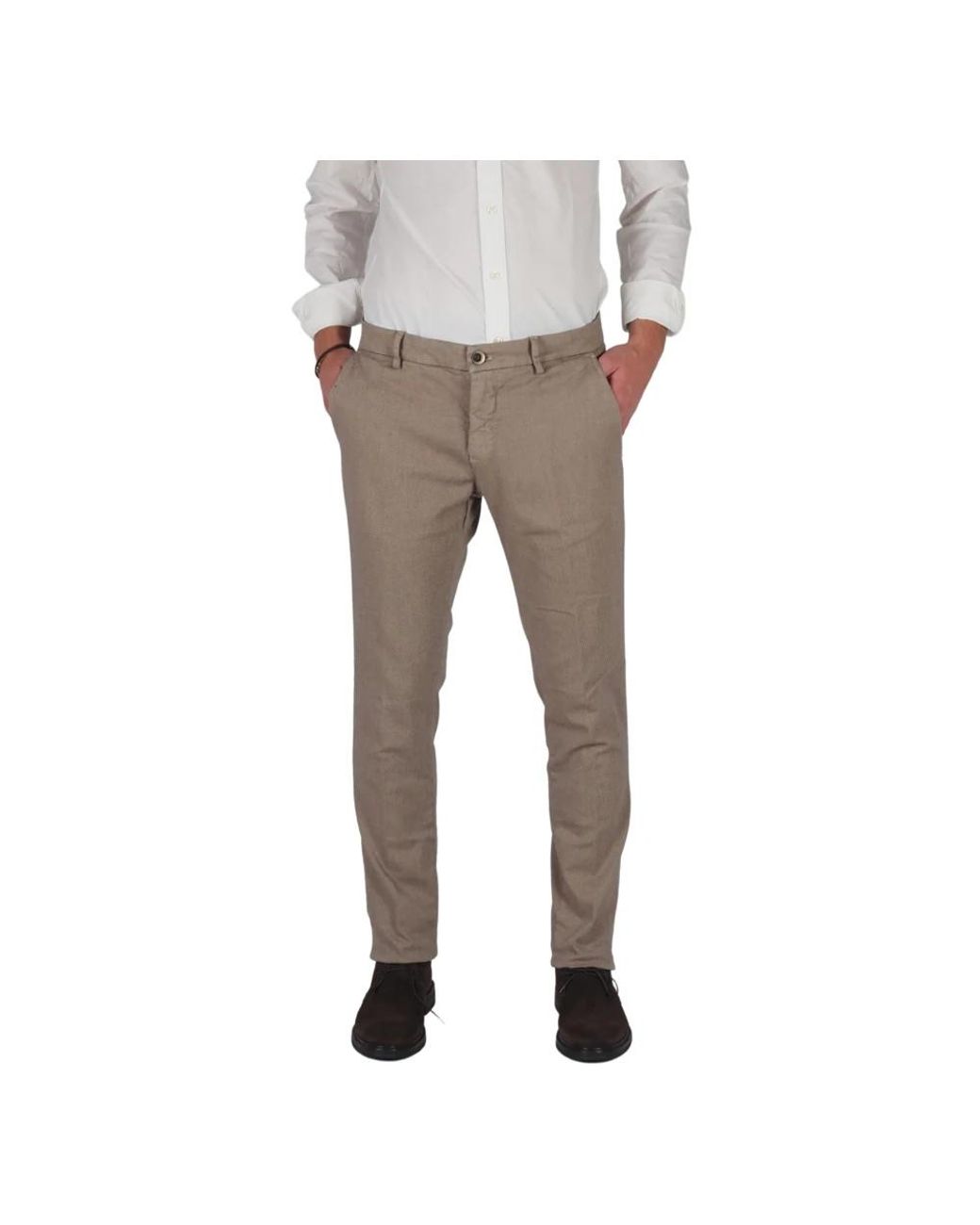 Mason's Extra Slim Chino Broek in het Gray voor heren