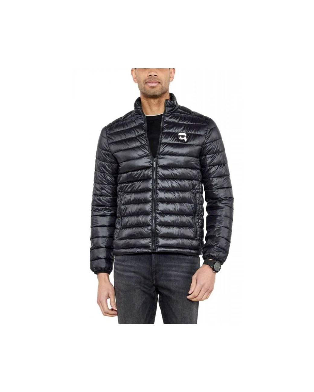 Karl Lagerfeld Black Winter Jackets for men