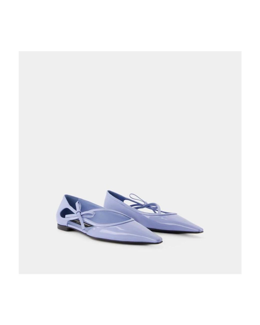 Dolce & Gabbana Blue Ballerina Shoes