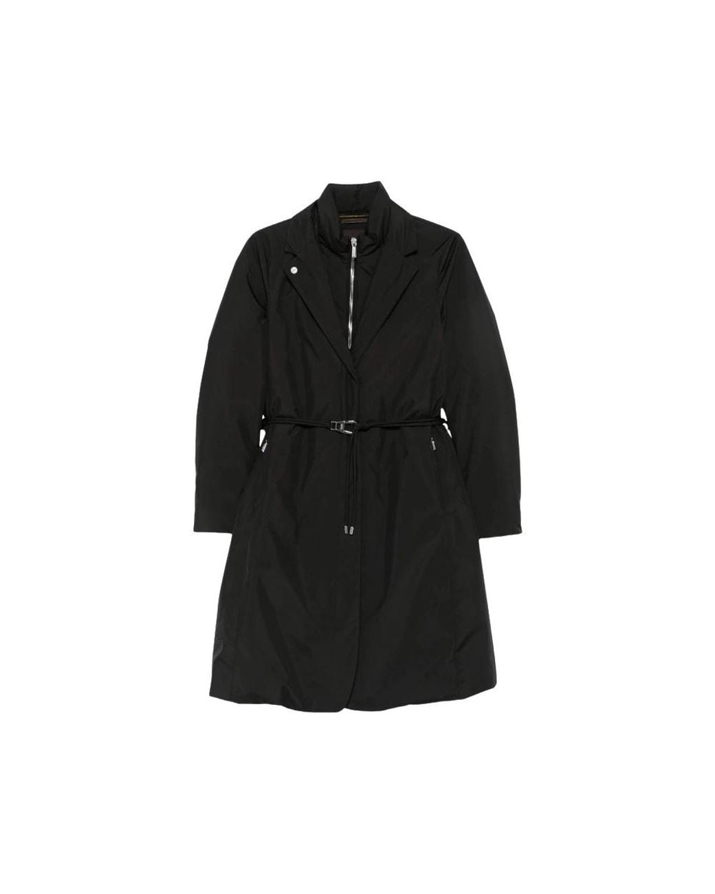 Moorer Black Belted Coats
