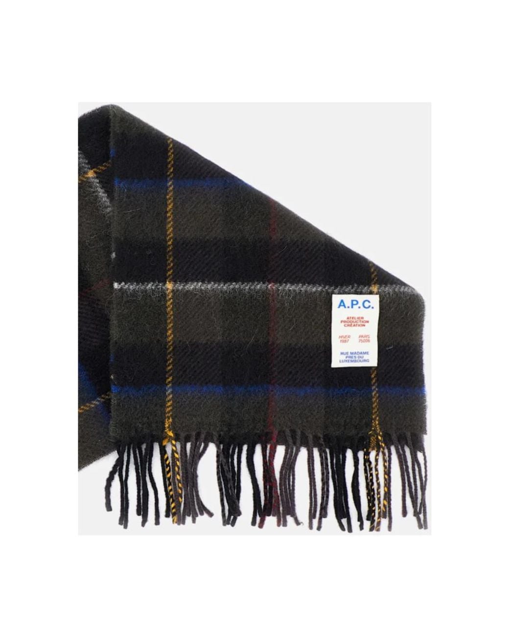 A.P.C. Black Winter Scarves for men