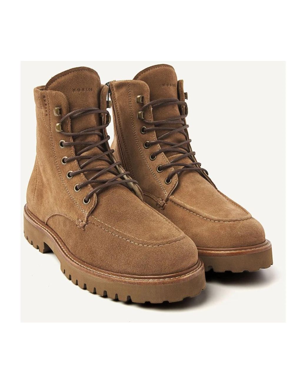 Nubikk Brown Lace-Up Boots for men