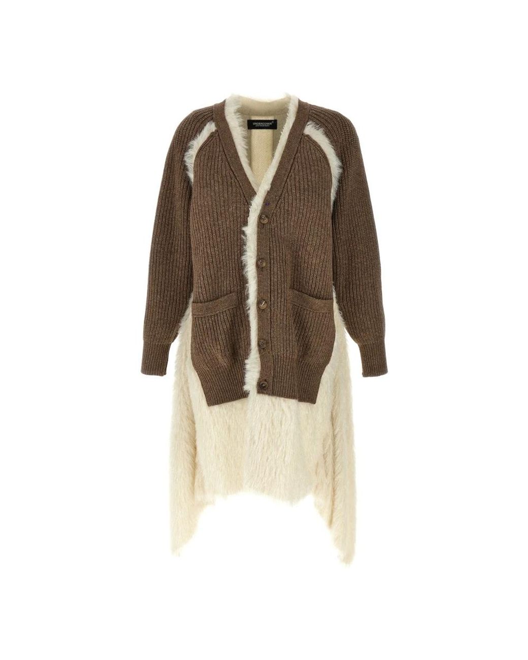 Undercover Tweekleurig Vest in het Brown