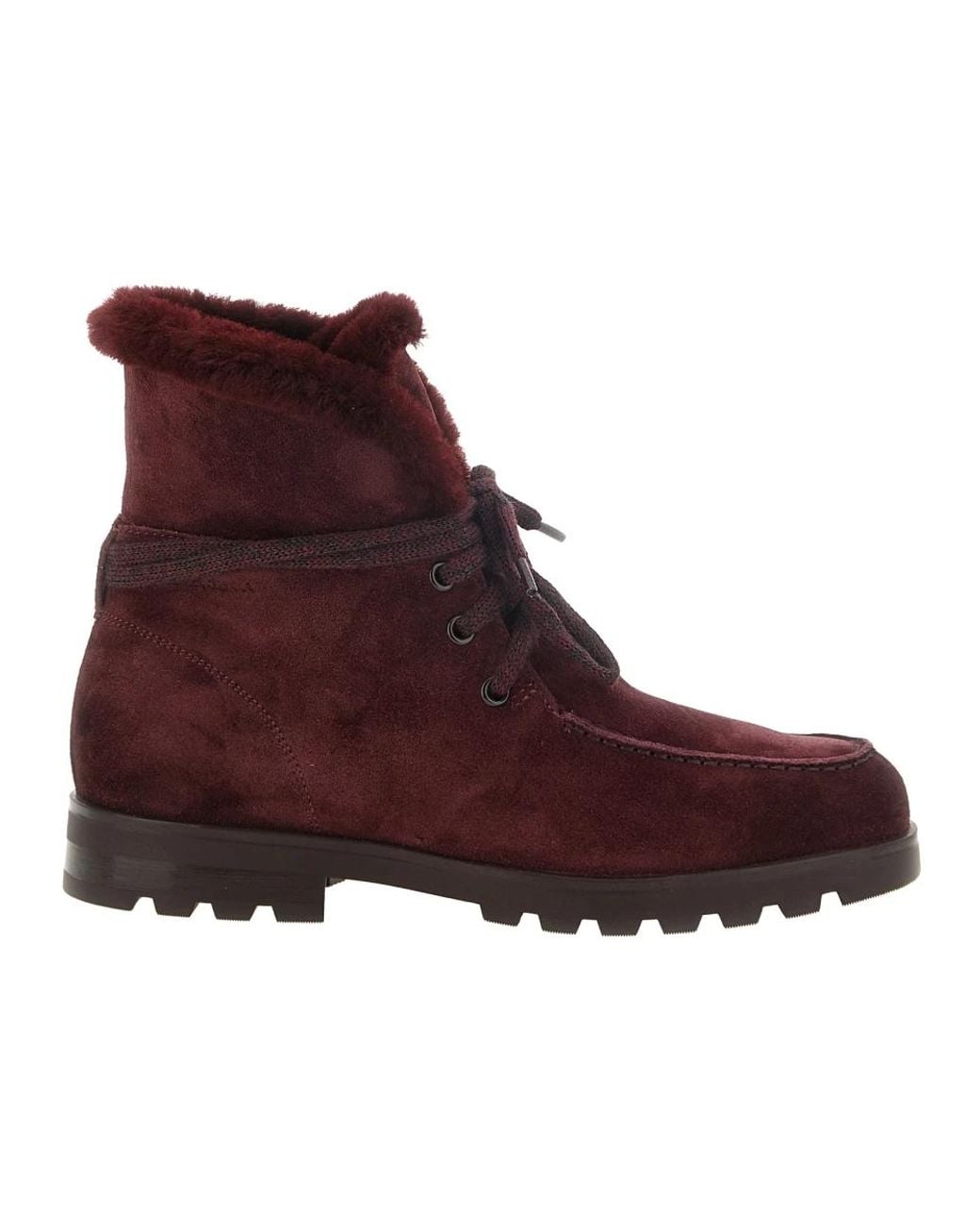 Santoni Brown Lace-Up Boots