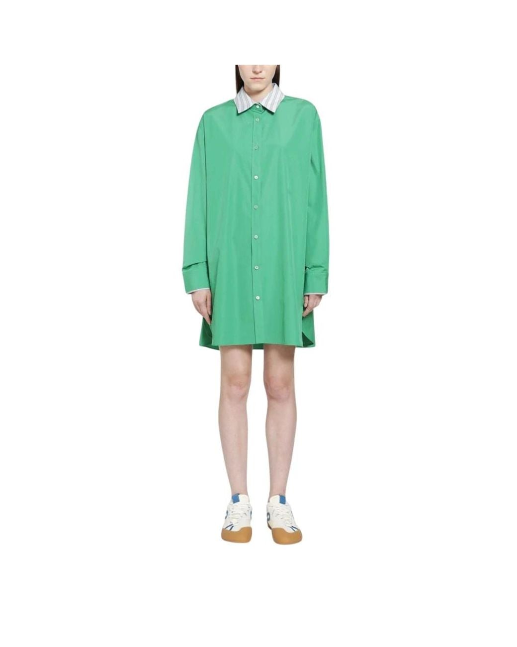 Loewe Green Shirt Dresses