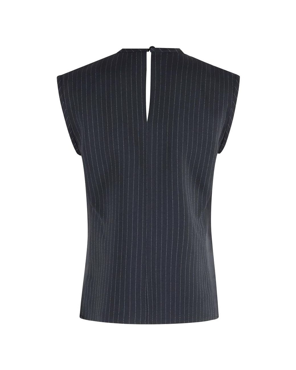 Tela Black Sleeveless Tops