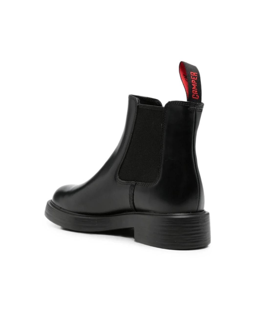 Camper Black Dea Elasticated-Side Ankle Boots