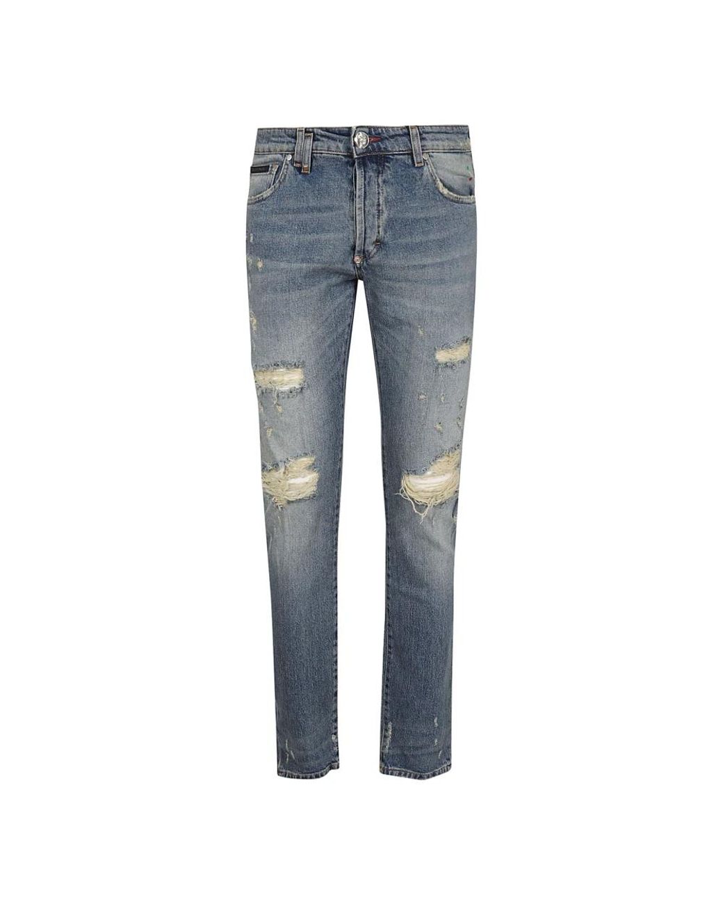 Philipp Plein Blue Slim-Fit Jeans for men