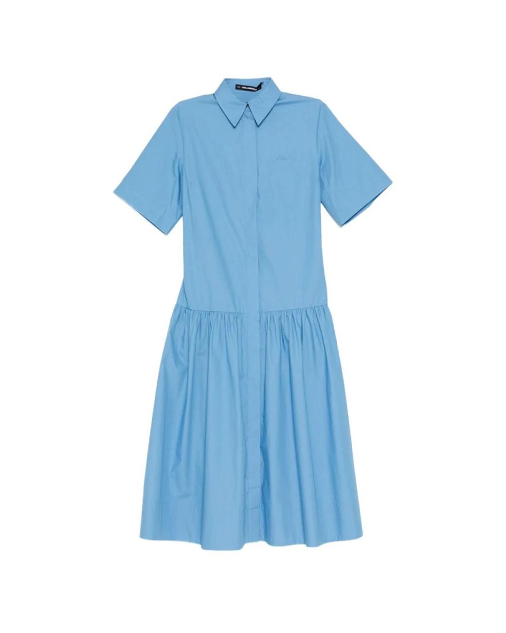 Karl Lagerfeld Blue Shirt Dresses