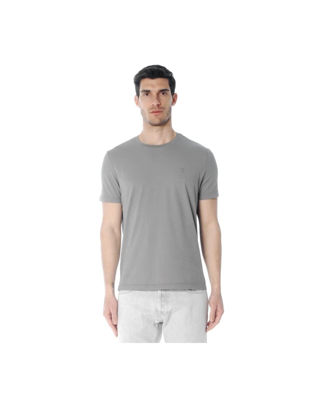 Dondup Regular Jersey T-Shirt in het Gray voor heren