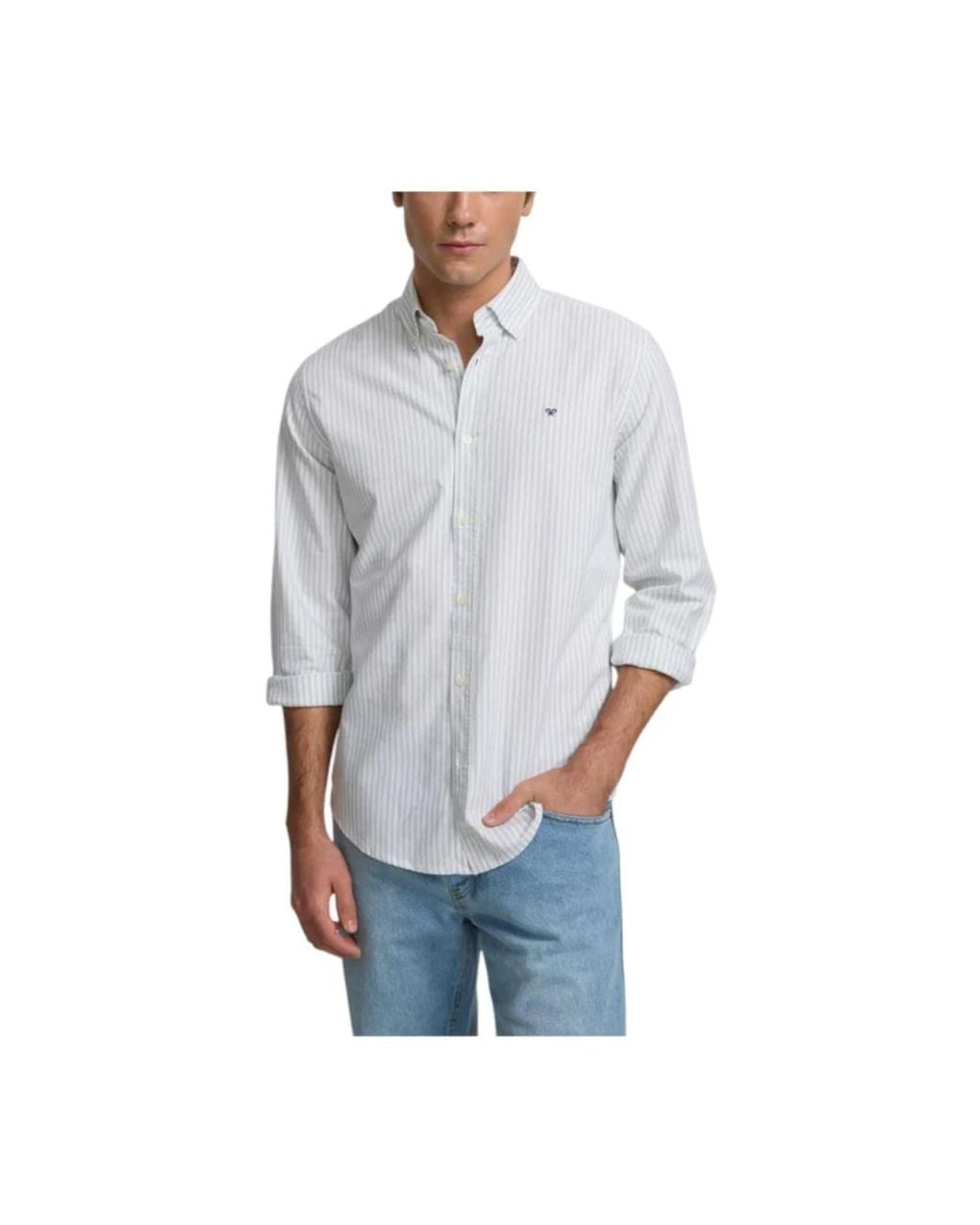 Silbon Gray Casual Shirts for men