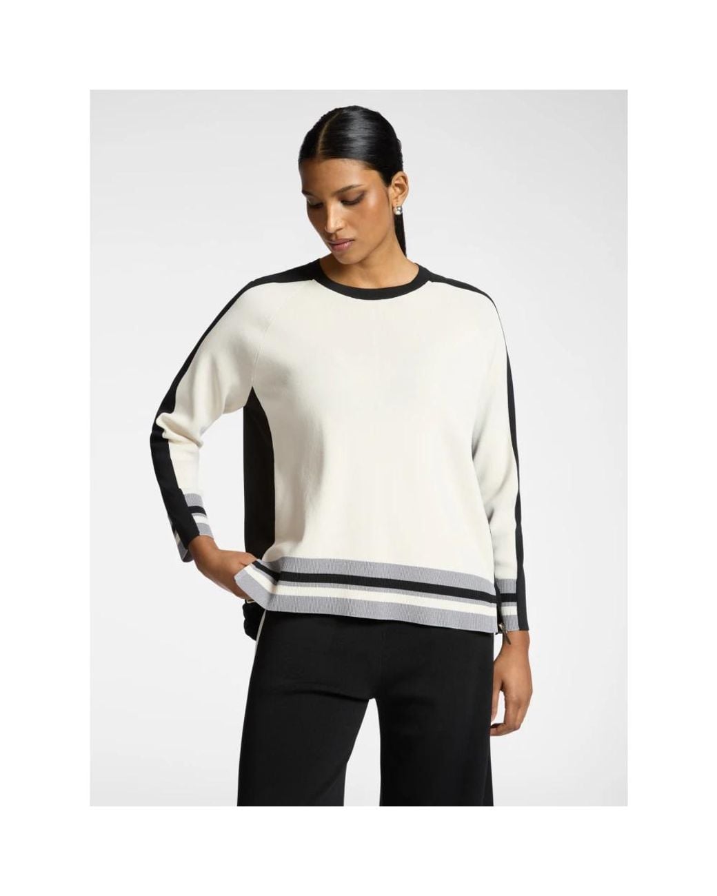 Elena Miro Black Round-Neck Knitwear