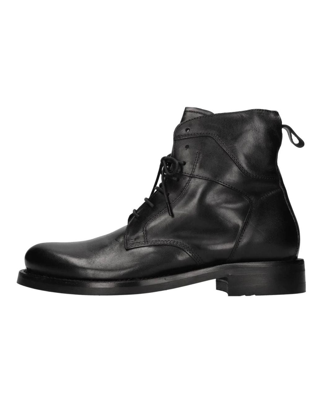 Hundred 100 Black Lace-Up Boots for men