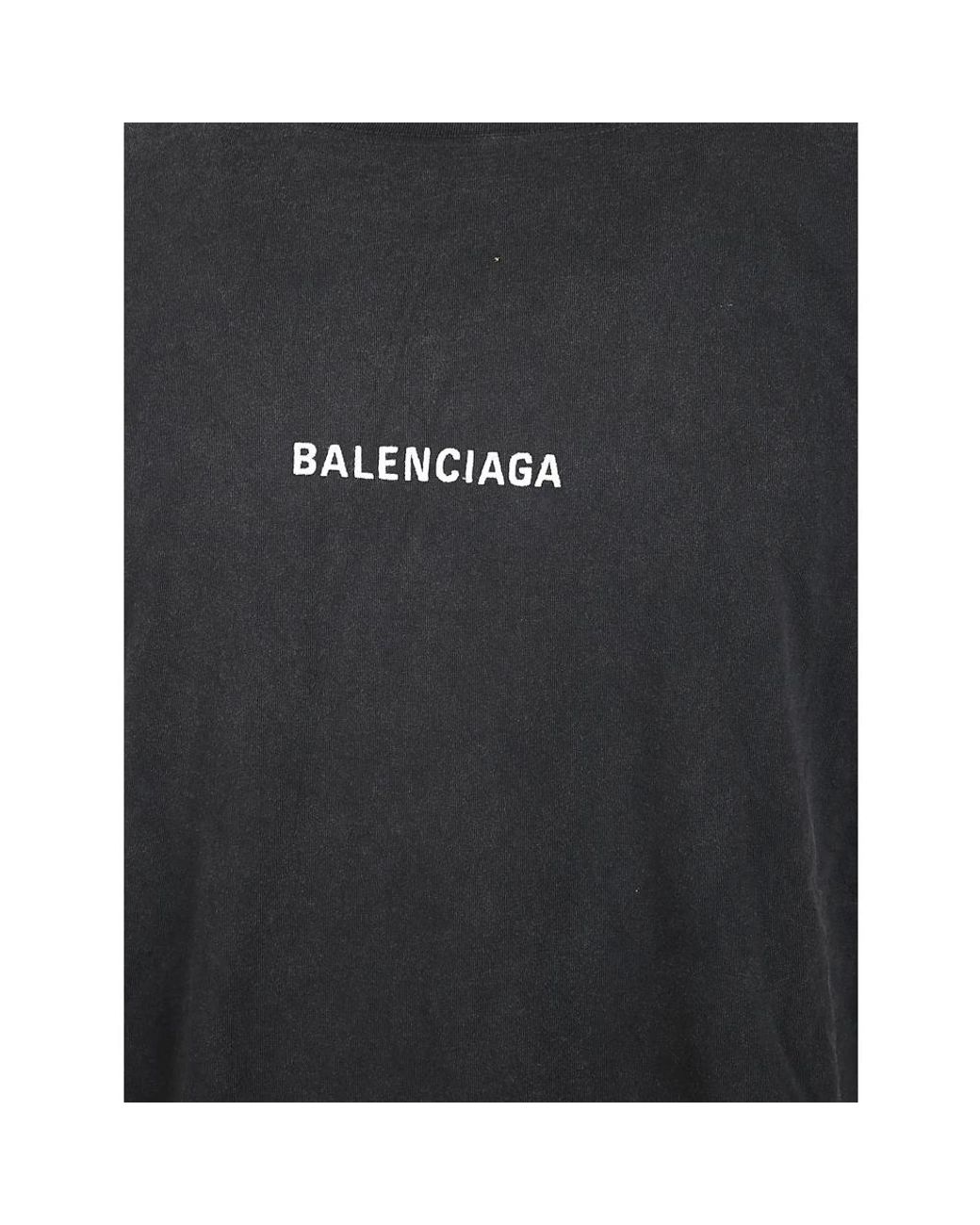 Balenciaga Black T-Shirts for men