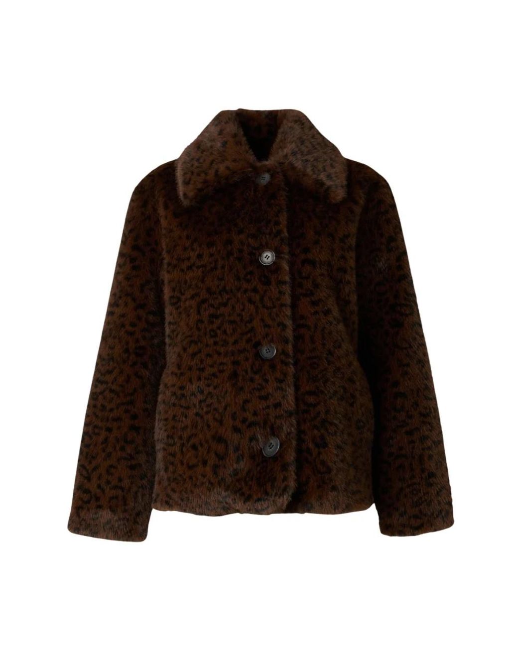 Vanessa Bruno Brown Faux Fur & Shearling Jackets
