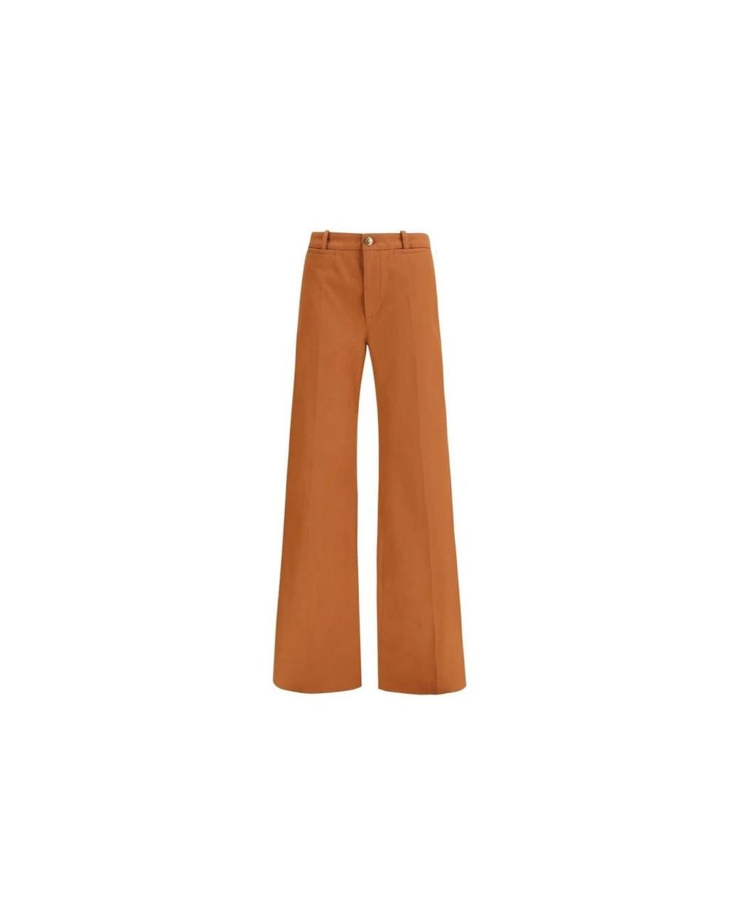 Chloé Brown Wide Trousers